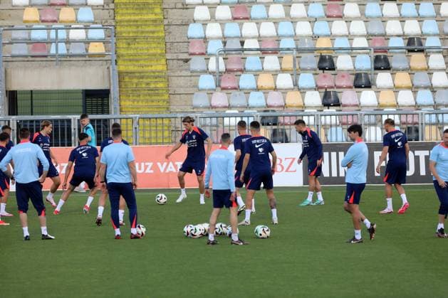 Croatia National Football Team - Training session Players of Croatia during the training session of Croatia National Football Team at HNK Rijeka Stadium on May 27, 2024. in Rijeka, Croatia. GoranxKovacic PIXSELL
