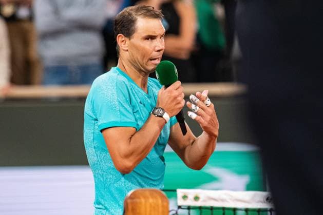 Rafael Nadal (ESP) TENNIS : Roland Garros 2024 - Paris - 27 05 2024 BaptisteAutissier Panoramic 