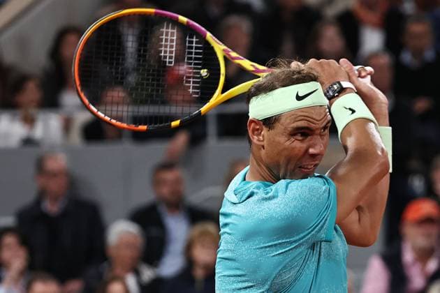 Rafael Nadal, ESP, during first round of 2024 French Open at Roland Garros, Paris, 27 05 2024; -