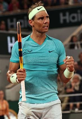 Rafael Nadal, ESP, during first round of 2024 French Open at Roland Garros, Paris, 27 05 2024; -