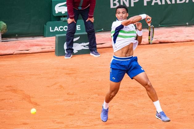 Arthur Fils (FRA) TENNIS : Roland Garros 2024 - Paris - 27 05 2024 BaptisteAutissier Panoramic 
