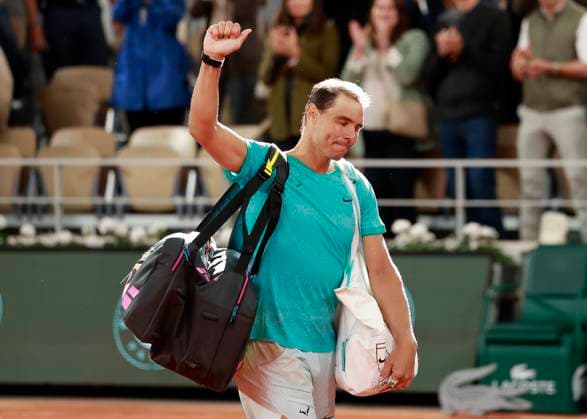 Rafael Nadal (ESP) verlaesst den Platz nach seiner Nierderlage, Emotion Tennis - French Open 2024 - Roland Garros - Paris - - France - 27 May 2024. Copyright: xJuergenxHasenkopfx