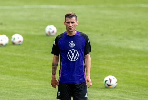 Fussball, Herren, Saison 2023 2024, Deutsche Nationalmannschaft, EM-Vorbereitung, öffentliches Training in Jena, im Bild: Pascal Groß (Deutschland), 27.05. 2024, Copyright: xSebastianxRäppold MatthiasxKochx