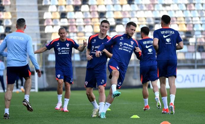 Croatia, Rijeka, 270524. Stadium Rujevica. Training of the Croatian national football team. In the photo: football player training. Photo: Damir Skomrlj CROPIX Copyright: xxDamirxSkomrljx trening_reprezentacija6-270524