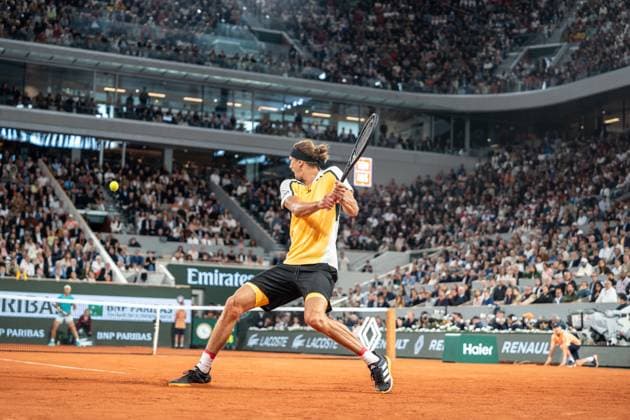 French Open - Nadal Loses On Possible Farewell Alexander Zverev of Germany v Rafael Nadal of Spain in the Men s Singles first round match on Day Two of the 2024 French Open at Roland Garros on May 27, 2024 in Paris, France. Nadal s return to the French Open, and possible farewell, ended at the first hurdle as the 14-time winner lost to Alexander Zverev. The 22-time Grand Slam champion was beaten 6-3 7-6 (7-5) 6-3 by the in-form German fourth seed. Nadal has become synonymous with Roland Garros but, in front of a partisan crowd, he could not replicate the level which has made him almost unbeatable on the Paris clay. Photo by Alexis Jumeau ABACAPRESS.COM PARIS France  Copyright: xJumeauxAlexis ABACAx