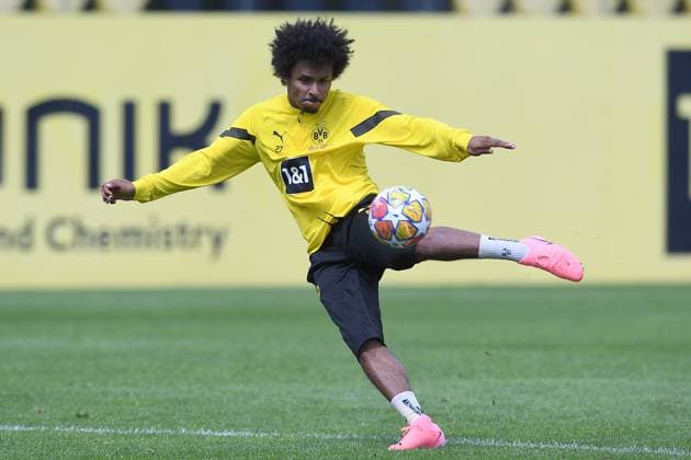 Fußball 1. Bundesliga Training Borussia Dortmund am 28.05.2024 auf dem Trainingsgelände Hohenbuschei in Dortmund Karim Adeyemi ( Dortmund )