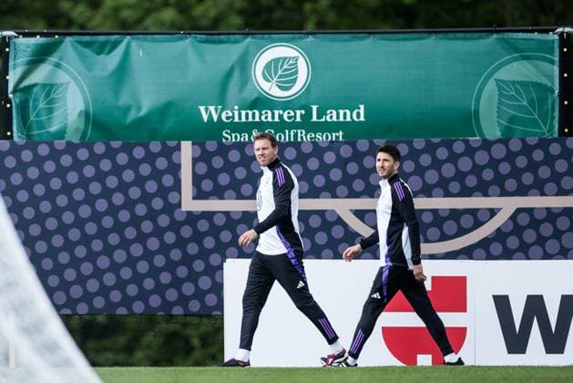 DFB Trainingslager Training; 28.05.2024 Julian Nagelsmann (Trainer Deutschland) DFB Trainingslager Training; Blankenhain, Golf&Spa Resort Weimarer Land am 28.05.2024 Copyright: xBEAUTIFULxSPORTS Wunderlx