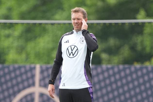 Bundestrainer Julian Nagelsmann (Deutschland Germany) nachdenklich - Blankenhain 28.05.2024: Trainingslager der Deutschen Nationalmannschaft zur EM-Vorbereitung, Golf Resort Weimarer Land