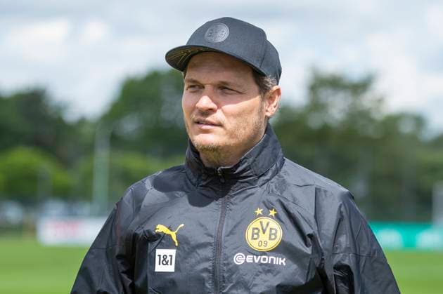 Training Borussia Dortmund, 28.05.2024 Edin Terzic (Borussia Dortmund, Cheftrainer). Trainingseinheit von Borussia Dortmund am 28.05.2024 vor dem UEFA Championsleague Finale gegen Real Madrid, Trainingsgelände Hohenbuschei, Dortmund DFL regulations prohibit any use of photographs as image sequences and or quasi-video Copyright: xBEAUTIFULxSPORTS Meuselx