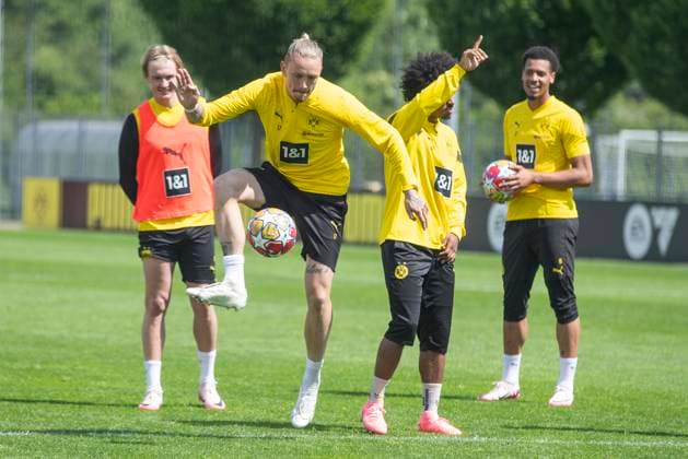 Training Borussia Dortmund, 28.05.2024 Marius Wolf (Borussia Dortmund, 17). Trainingseinheit von Borussia Dortmund am 28.05.2024 vor dem UEFA Championsleague Finale gegen Real Madrid, Trainingsgelände Hohenbuschei, Dortmund DFL regulations prohibit any use of photographs as image sequences and or quasi-video Copyright: xBEAUTIFULxSPORTS Meuselx