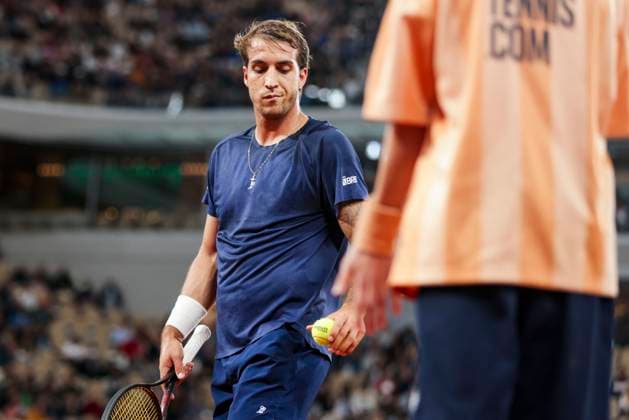 TENNIS - French Open 2024 PARIS,FRANCE,28.MAY.24 - TENNIS - ATP, Tennis Herren World Tour, French Open, Roland Garros, Grand Slam. Image shows Felipe Meligeni Alves (BRA).  GEPAxpictures xPatrickxSteiner