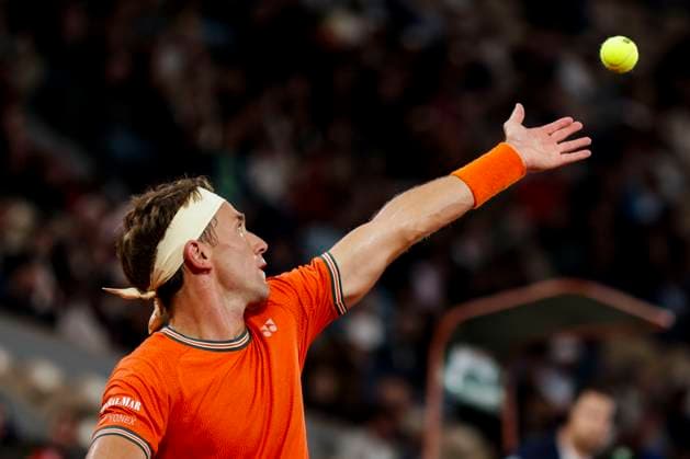 TENNIS - French Open 2024 PARIS,FRANCE,28.MAY.24 - TENNIS - ATP, Tennis Herren World Tour, French Open, Roland Garros, Grand Slam. Image shows Casper Ruud (NOR).  GEPAxpictures xPatrickxSteiner