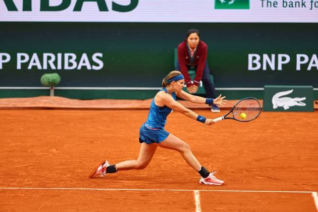 2024.05.28 Paryz Tenis French Open Roland Garros 2024 Elana Rybakina - Greet Minnen N Z Greet Minnen Foto Pawel Andrachiewicz PressFocus 2024.05.28 Paris Tennis French Open Roland Garros 2024 Elana Rybakina - Greet Minnen Greet Minnen Photo Pawel Andrachiewicz PressFocus NEWSPIX.PL --- Newspix.pl  20240528_PF_PA113