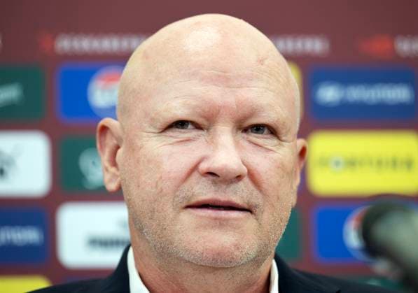 Czech team s head coach Ivan Hasek attends a news conference on the nomination of the Czech national football team for the European Championship, EM, Europameisterschaft in Germany, in Prague, on May 28, 2024. The Czech team will enter the championship on June 18 with a match in Leipzig against Portugal. The next two group matches will be played in Hamburg, where they will first face Georgia and then Turkey. (CTKxPhoto MichaelaxRihova) CTKPhotoP2024052804322  CTKPhotoP2024052804322