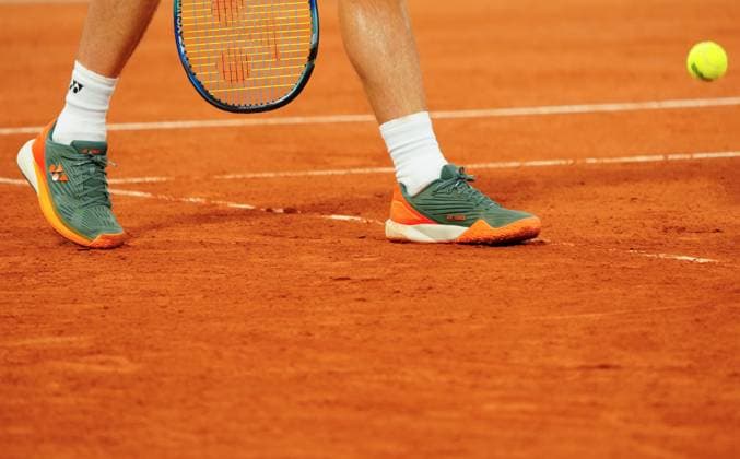 The Yonex tennis shoes of Casper Ruud French Open Tennis, Day 3, Tennis, Roland Garros, Paris, France - 28 May 2024  Copyright: xJavierxGarcia Shutterstockx 14506171cc
