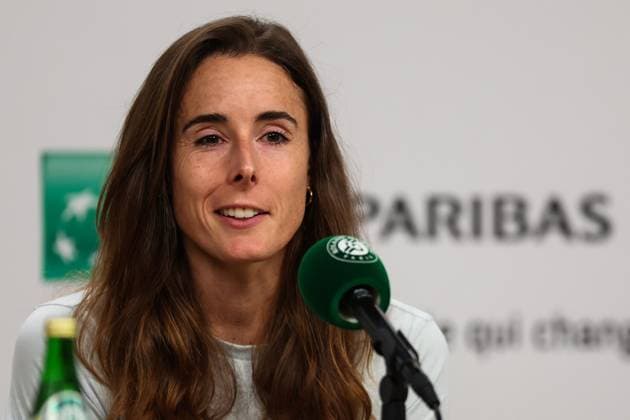 2024 French Open - Day 3 Alize Cornet is speaking during a press conference, PK, Pressekonferenz after her loss against Zheng Qinwen in the Women s Singles first-round match on Day Three of the 2024 French Open at Roland Garros in Paris, France, on May 28, 2024, at her last tournament of her professional career. Paris France  Copyright: xIbrahimxEzzatx originalFilename:ezzat-notitle240528_np3Yd.jpg