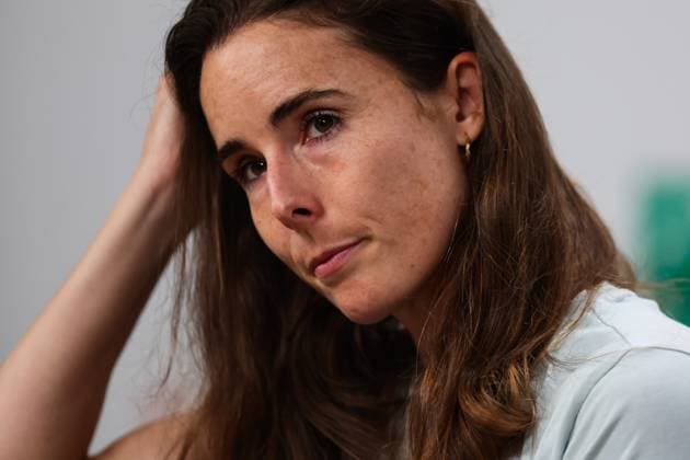 2024 French Open - Day 3 Alize Cornet is speaking during a press conference, PK, Pressekonferenz after her loss against Zheng Qinwen in the Women s Singles first-round match on Day Three of the 2024 French Open at Roland Garros in Paris, France, on May 28, 2024, at her last tournament of her professional career. Paris France  Copyright: xIbrahimxEzzatx originalFilename:ezzat-notitle240528_npOWT.jpg