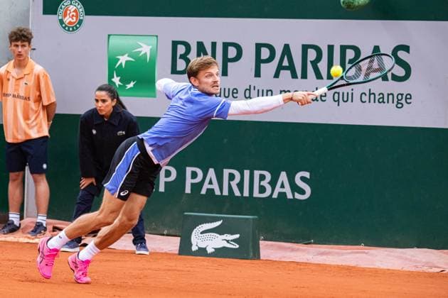 Tennis, French Open, Tag 3 David Goffin (BEL) TENNIS : Roland Garros 2024 - Paris - 28 05 2024 BaptisteAutissier Panoramic 