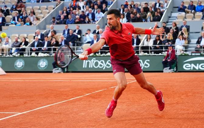 Tennis, French Open, Tag 3 Novak Djokovic in first round action French Open Tennis, Day 3, Tennis, Roland Garros, Paris, France - 28 May 2024  Copyright: xJavierxGarcia Shutterstockx 14506171fz