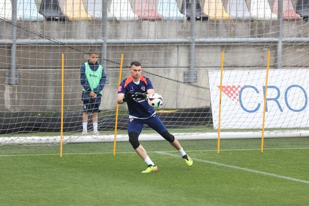Croatia National Football Team - preparations for the UEFA EURO, EM, Europameisterschaft,Fussball 2024 Dominik Livakovic of Croatia during training session of the Croatian national football team at the HNK Rijeka stadium in Rijeka, Croatia, on May 28, 2024. as part of preparations for the UEFA Euro 2024. NelxPavletic PIXSELL