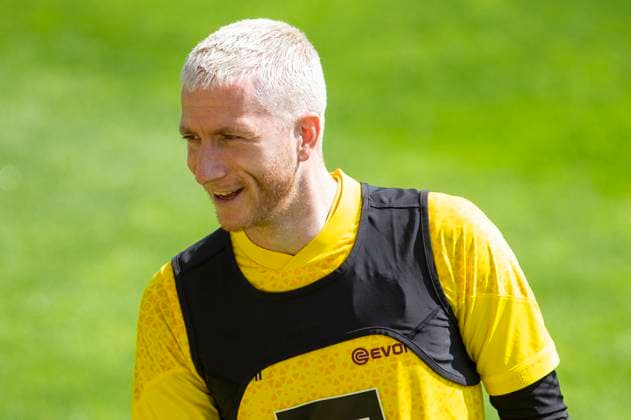 Training Borussia Dortmund, 28.05.2024 Marco Reus (Borussia Dortmund, 11). Trainingseinheit von Borussia Dortmund am 28.05.2024 vor dem UEFA Championsleague Finale gegen Real Madrid, Trainingsgelände Hohenbuschei, Dortmund DFL regulations prohibit any use of photographs as image sequences and or quasi-video Copyright: xBEAUTIFULxSPORTS Meuselx