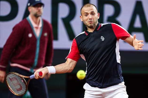 2024 French Open - Day 3 Daniel Evans is playing against Holger Rune in the first round of the men s singles at the Roland Garros French Open tennis tournament on day three in Paris, France, on May 28, 2024. Paris France  Copyright: xIbrahimxEzzatx originalFilename:ezzat-notitle240528_npR9A.jpg