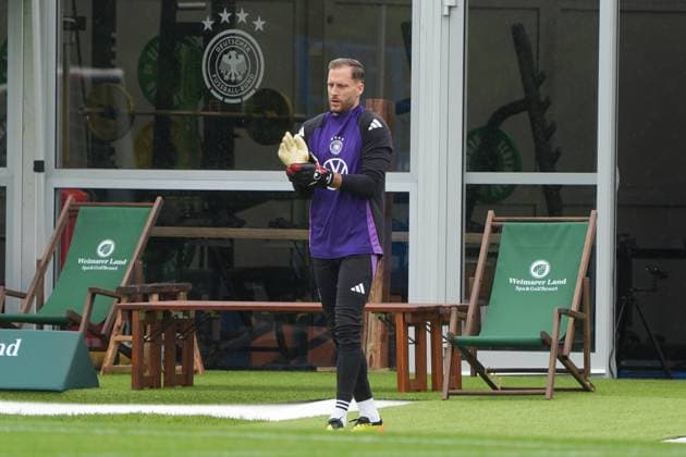 Torwart Oliver Baumann (Deutschland Germany) - Blankenhain 29.05.2024: Trainingslager der Deutschen Nationalmannschaft zur EM-Vorbereitung, Golf Resort Weimarer Land