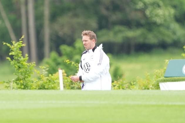 Bundestrainer Julian Nagelsmann (Deutschland Germany) trainiert mit halber Mannschaft - Blankenhain 29.05.2024: Trainingslager der Deutschen Nationalmannschaft zur EM-Vorbereitung, Golf Resort Weimarer Land
