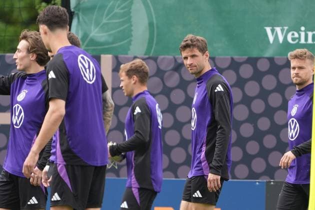 Thomas Müller (Deutschland Germany) - Blankenhain 29.05.2024: Trainingslager der Deutschen Nationalmannschaft zur EM-Vorbereitung, Golf Resort Weimarer Land