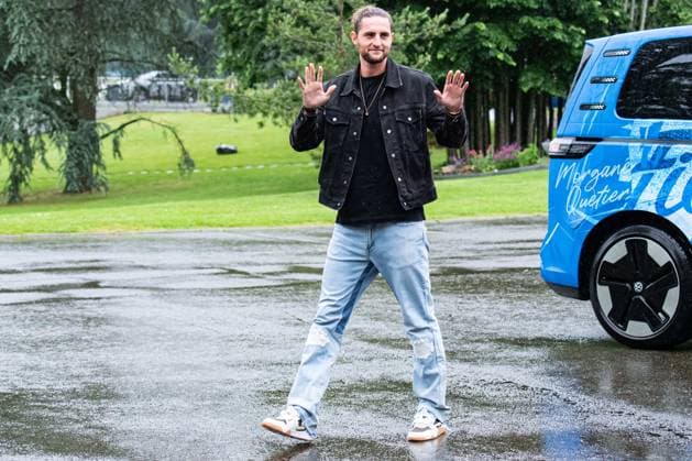 Adrien Rabiot FOOTBALL : Arrivee des joueurs de lÂ’Equipe de France - Clairefontaine - 29 05 2024 BaptisteAutissier Panoramic 