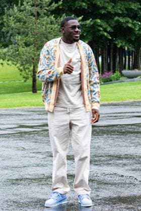 Youssouf Fofana FOOTBALL : Arrivee des joueurs de lÂ’Equipe de France - Clairefontaine - 29 05 2024 BaptisteAutissier Panoramic 