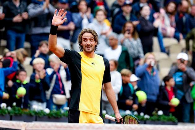 TENNIS - French Open 2024 PARIS,FRANCE,29.MAY.24 - TENNIS - ATP, Tennis Herren World Tour, French Open, Roland Garros, Grand Slam. Image shows Stefanos Tsitsipas (GRE).  GEPAxpictures xPatrickxSteiner
