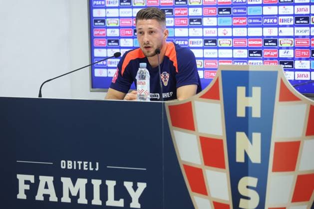 Croatia - preparations for the UEFA EURO, EM, Europameisterschaft,Fussball 2024: press conference, PK, Pressekonferenz Marco Pasalic of Croatia speaks on a press conference of the Croatian national football team at the HNK Rijeka stadium in Rijeka, Croatia, on May 29, 2024. as part of preparations for the UEFA Euro 2024. NelxPavletic PIXSELL