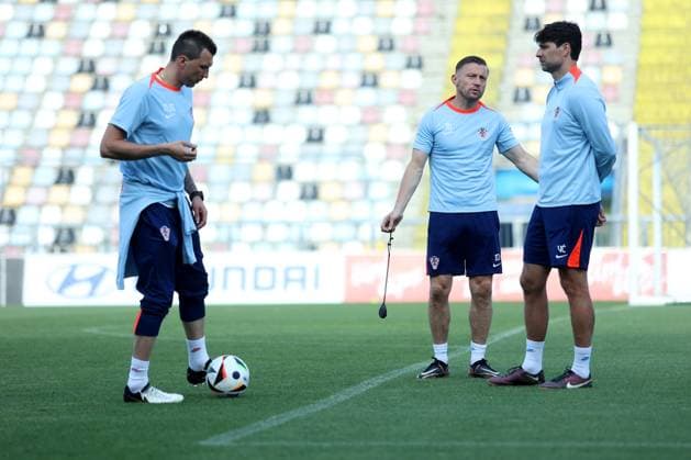 Croatia - preparations for the UEFA EURO, EM, Europameisterschaft,Fussball 2024: training session Coaches of Croatia Mario Mandzukic, Ivica Olic, Vedran Corluka during training session of the Croatian national football team at the HNK Rijeka stadium in Rijeka, Croatia, on May 29, 2024. as part of preparations for the UEFA Euro 2024. NelxPavletic PIXSELL