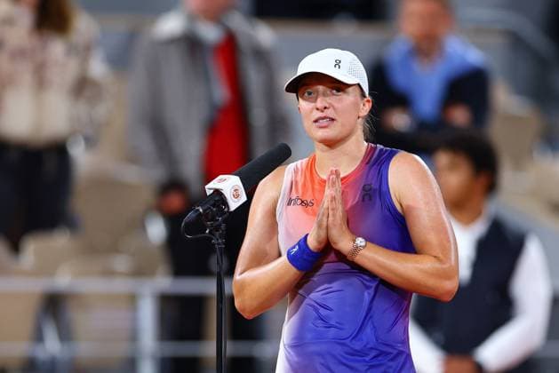 2024.05.29 Paryz Tenis French Open Roland Garros 2024 Iga Swiatek - Naomi Osaka N Z Iga Swiatek Foto Pawel Andrachiewicz PressFocus 2024.05.29 Paris Tennis French Open Roland Garros 2024 Iga Swiatek - Naomi Osaka Iga Swiatek Photo Pawel Andrachiewicz PressFocus NEWSPIX.PL --- Newspix.pl POLAND OUT!  20240529_PF_PA335