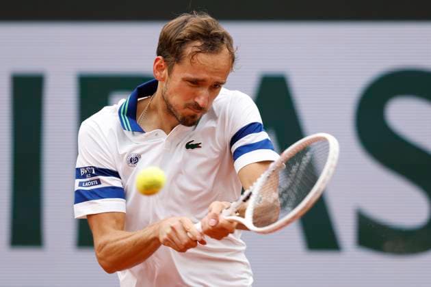 May 30, 2024, Paris, Paris, France: Daniil Medvedev (___) in action during the night session of the tennis Grand Slamt of Roland Garros 2024, day 4, match between Miomir Kecmanovic (SRB) and Daniil Medvedev (___) at Roland Garros Stadium - on May 30 2024.Paris - France Paris France - ZUMAb253 20240530_zsp_b253_016 Copyright: xLoicxBaratouxx