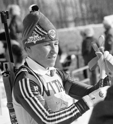 Novosibirsk, Russia. Russian athlete Anfisa Reztsova who became the owner of the Big Crystal Globe as a result of second place in the 15-kilometrÃÂµ individual race at the 27th Biathlon World Championships as part of the 6th final stage of the World Cup is pictured. Vladimir Zinin TASS  22610087