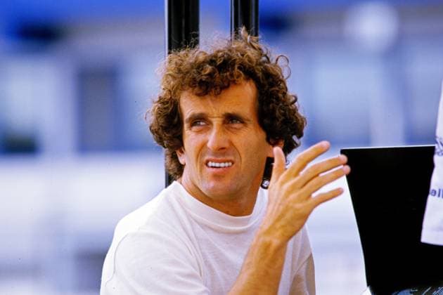 Formel 1 Hockenheimring 1989 Alain Prost Hockenheim Baden-Württemberg Deutschland Hockenheimring *** Formula 1 Hockenheim Ring 1989 Alain Cheers Hockenheim bath Wuerttemberg Germany Hockenheim Ring