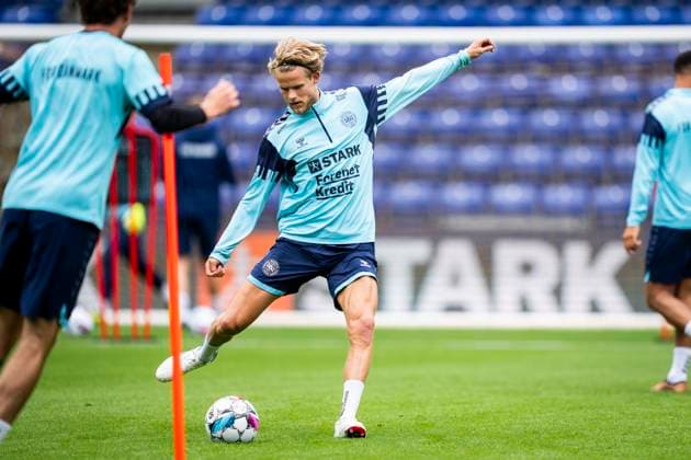 Morten Hjulmand. The danish men s national football team is training at Broendby Stadium on Thursday, May 30, 2024..The team is preparing for the UEFA EURO, EM, Europameisterschaft,Fussball 2024 European Football Championship (Photo: Ida Marie Odgaard Ritzau Scanpix) , Broendby Denmark Copyright: RitzauxScanpix IdaxMariexOdgaardx spdk20240530-114107-L