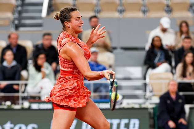 TENNIS - French Open 2024 PARIS,FRANCE,30.MAY.24 - TENNIS - WTA, Tennis Damen Tour, French Open, Roland Garros, Grand Slam. Image shows Aryna Sabalenka ( ).  GEPAxpictures xPatrickxSteiner
