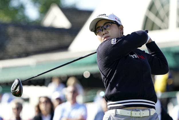 Golf: U.S. Women s Open Nasa Hataoka of Japan hits the 10th tee during the first round of the U.S. Women s Open at Lancaster Country Club in Lancaster, Pennsylvania, on May 30, 2024.  A14AA0002935885P