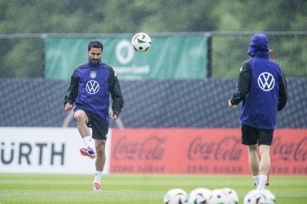 DFB Trainingslager Training; 30.05.2024 Ilkay Gündogan (Deutschland) am Ball DFB Trainingslager Training; Blankenhain, Golf&Spa Resort Weimarer Land am 30.05.2024 Copyright: xBEAUTIFULxSPORTS Wunderlx