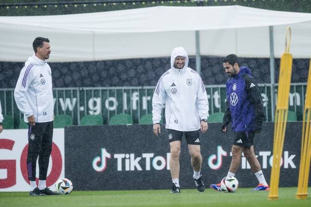 DFB Trainingslager Training; 30.05.2024 Ilkay Gündogan (Deutschland) am Ball im Training DFB Trainingslager Training; Blankenhain, Golf&Spa Resort Weimarer Land am 30.05.2024 Copyright: xBEAUTIFULxSPORTS Wunderlx