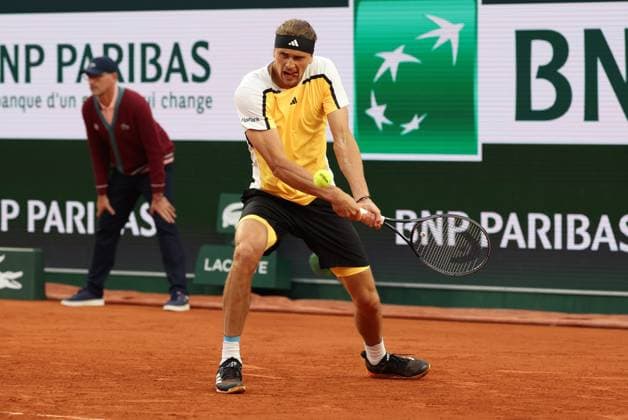 ROLAND GARROS 2024 Thierry Larret Maxppp. Tennis. Roland Garros 2024. Internationaux de France de tennis. Stade Roland Garros, Paris (75). Le 30 mai 2024. Court Suzanne Langlen : Alexander ZVEREV (GER) vs David GOFFIN (BEL) PARIS (75) STADE ROLAND GARROS PARIS ILE DE FRANCE FRANCE  Copyright: xThierryxLarret MAXPPPxThierryxLarretx TL_20240530_0343 0492667012st