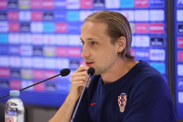 Croatia National Football Team - press conference, PK, Pressekonferenz Lovro Majer of Croatia speaks on a press conference of the Croatian national football team at the HNK Rijeka stadium in Rijeka, Croatia, on May 30, 2024. as part of preparations for the UEFA EURO, EM, Europameisterschaft,Fussball 2024. NelxPavletic PIXSELL
