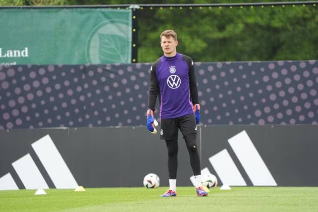 Torwart Goalie Alexander Nübel (Deutschland Germany) - Blankenhain 31.05.2024: Trainingslager der Deutschen Nationalmannschaft zur EM-Vorbereitung, Golf Resort Weimarer Land