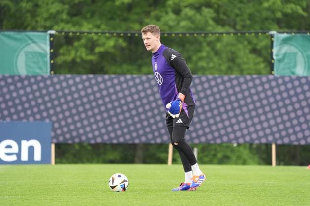 Torwart Goalie Alexander Nübel (Deutschland Germany) - Blankenhain 31.05.2024: Trainingslager der Deutschen Nationalmannschaft zur EM-Vorbereitung, Golf Resort Weimarer Land