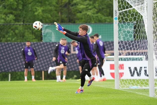 Torwart Goalie Alexander Nübel (Deutschland Germany) - Blankenhain 31.05.2024: Trainingslager der Deutschen Nationalmannschaft zur EM-Vorbereitung, Golf Resort Weimarer Land