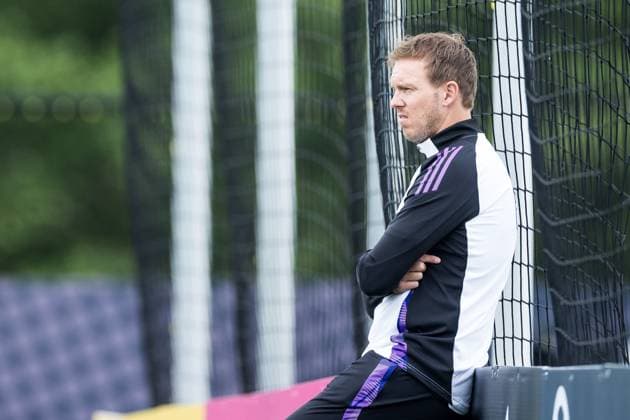 DFB Trainingslager Training; 31.05.2024 Julian Nagelsmann (Trainer Deutschland) beobachtet das Training DFB Trainingslager Training; Blankenhain, Golf&Spa Resort Weimarer Land am 31.05.2024 Copyright: xBEAUTIFULxSPORTS Wunderlx