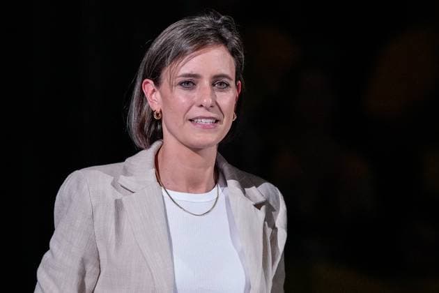 Jennifer Kettemann (Geschäftsführerin, RNL), Einzelbild, Einzelfoto, Aktion, Action, Porträt, Portrait, 30.05.2024, Mannheim (Deutschland), Handball, Bundesliga, Rhein-Neckar Löwen - SC Magdeburg